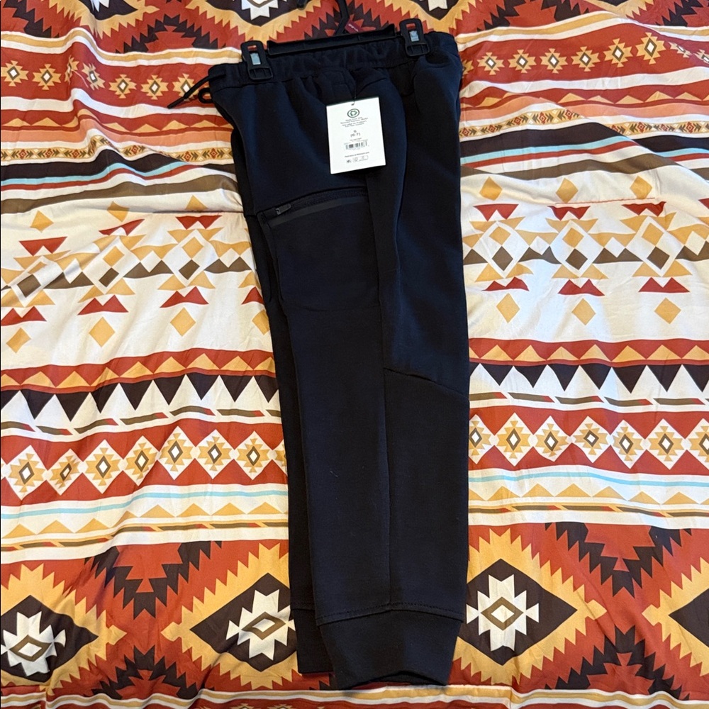 Boy's Black Jogger Pants - Casual Athletic Fit